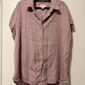 Tillys Women's Dusty Rose Button-Down Shirt